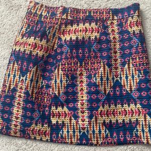 Multi color  mini skirt